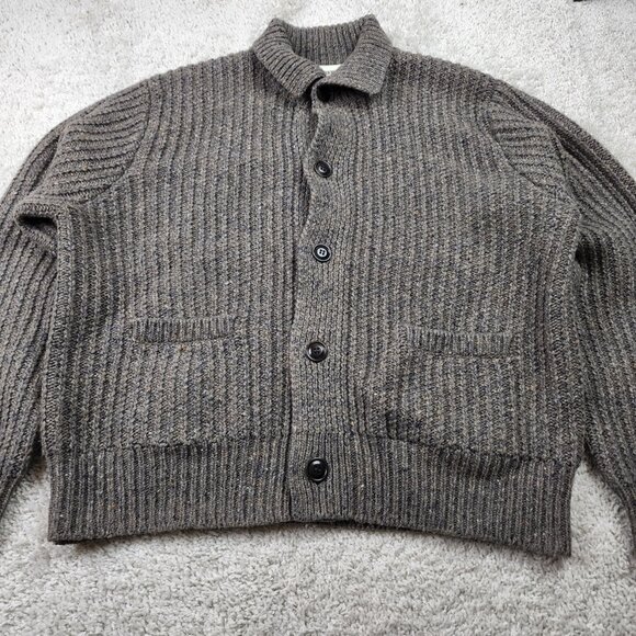 Buck Mason Donegal Cardigan Sweater Mens Size XL Shawl Wool Cashmere Alpaca USA - Picture 4 of 8